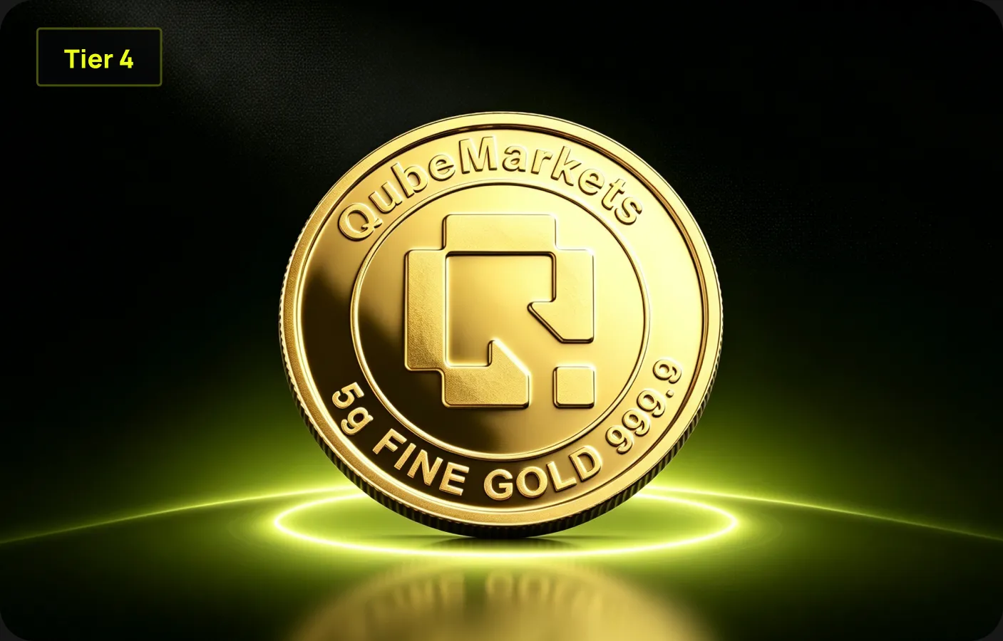 QubeMarkets 5g Fine Gold Coin
